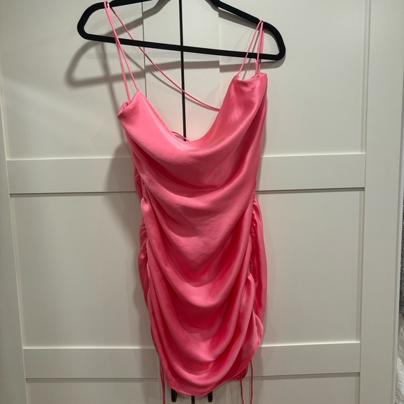 Zara - Satin Mini Slip Dress - Picture 3 of 6